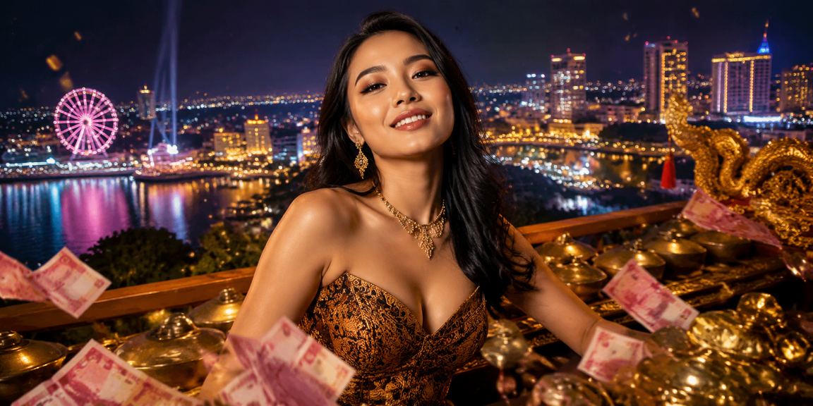 Pemain kasino menikmati sesi bermain santai di tepi pantai dengan bonus cashback aktif