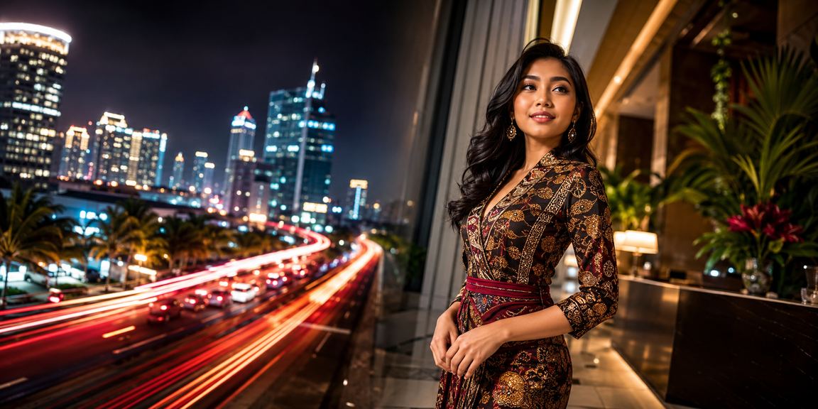 Suasana kasino modern dengan efek neon dan visual futuristik yang memukau