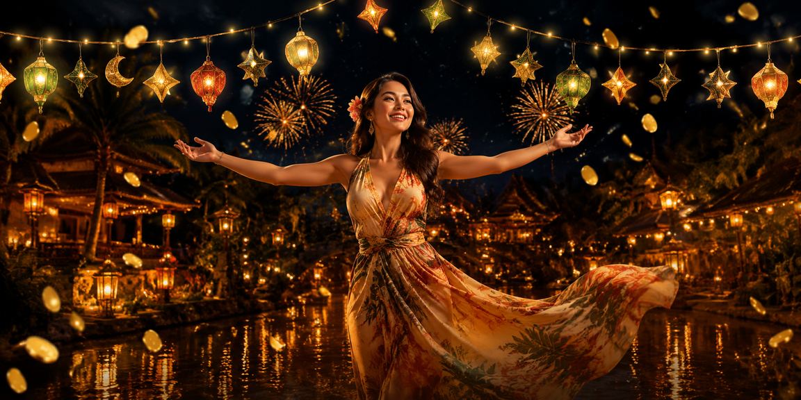 Meja live casino dengan pencahayaan dramatis dan dealer profesional
